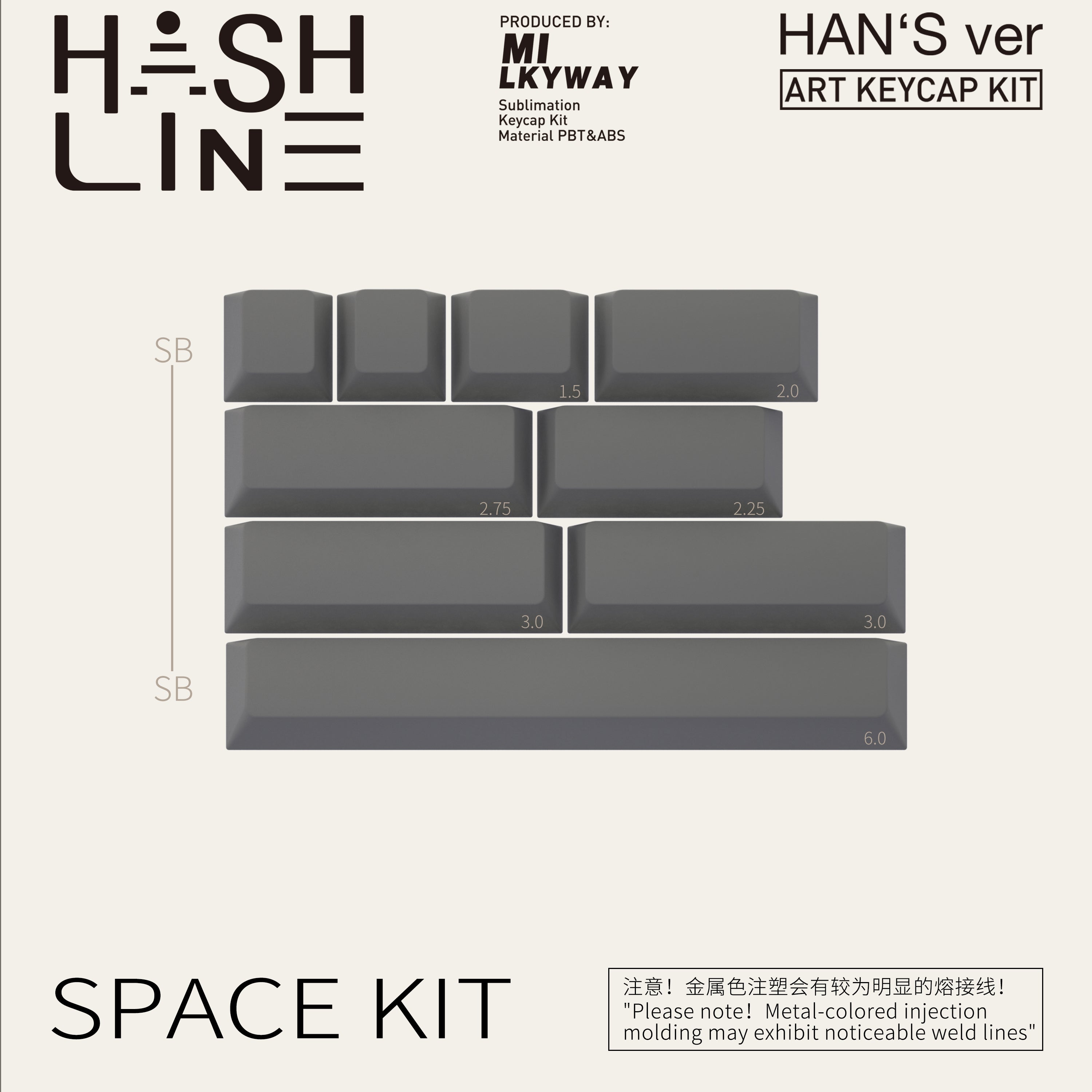 [IN STOCK]Keycaps-MW Hash line