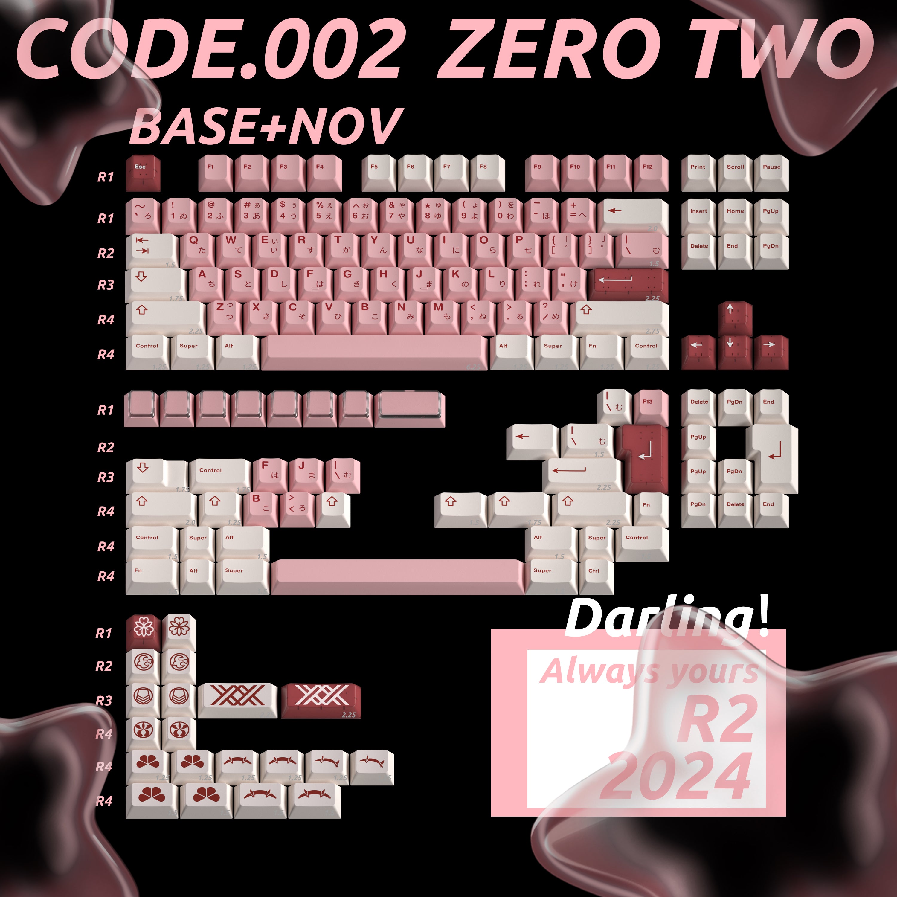 [IN STOCK]Keycaps-MW Zero Two 02 R2