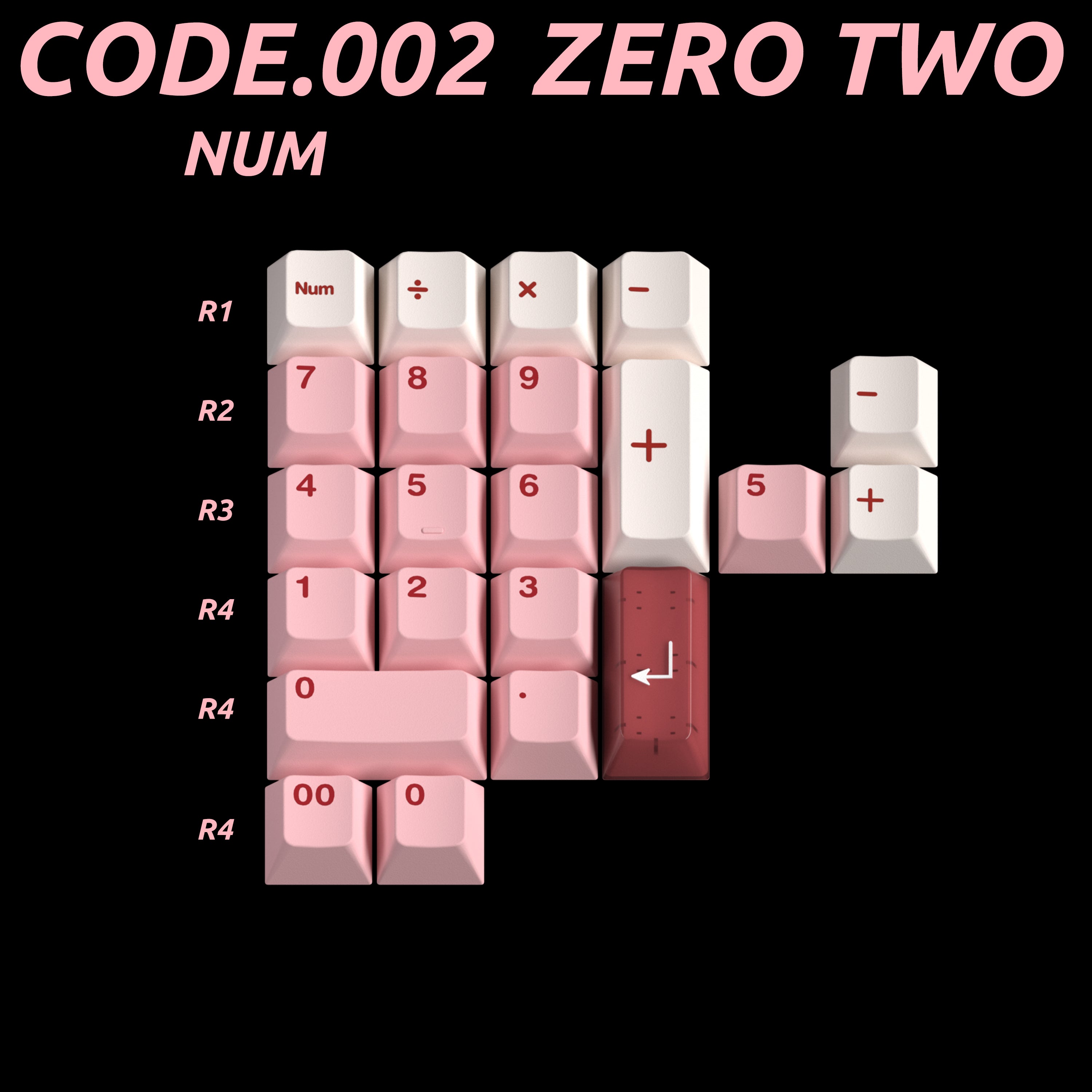 [IN STOCK]Keycaps-MW Zero Two 02 R2