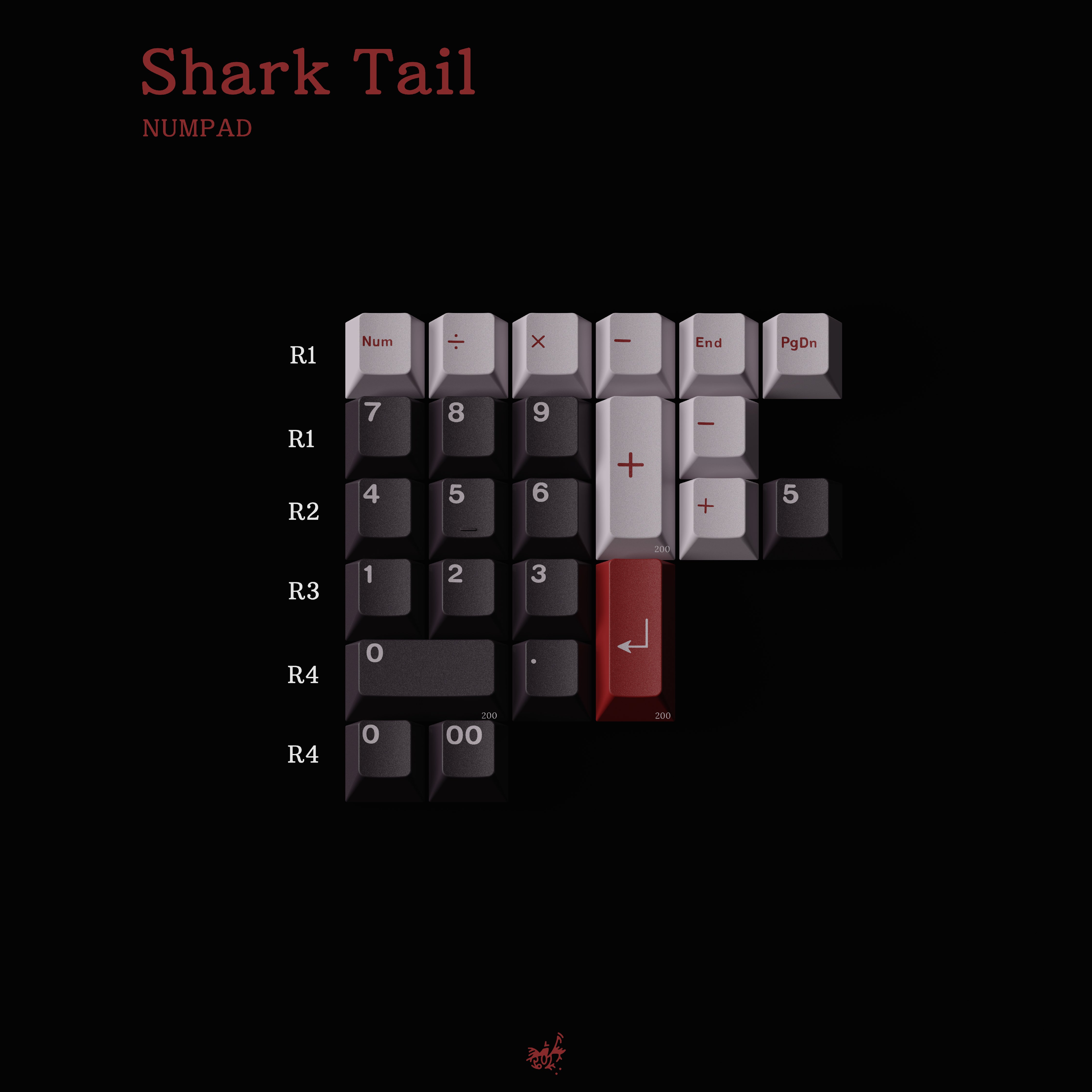 [IN STOCK] Keycaps-MW Shark Tail